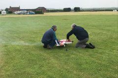 Merv Jones readies his Thundergazer