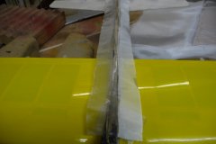 Underside of fuselage glassed