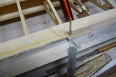 Gap in new trailing edge set up to allow for flap horn?