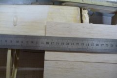 Marking out the centre section  sheeting