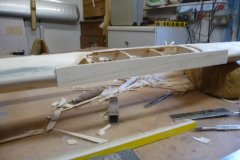 Front view of the leading edge repair so far