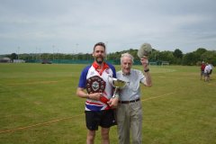 Presenter of the Trophies, Jeff, take his hat off to Stephen